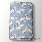Floral Kingfisher Bird Printed Fabric Material Online